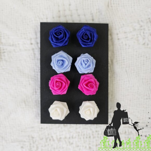 BFD Vintage Rose Stud Earring Set - Picture 1 of 5